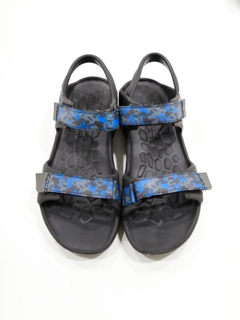 Merrell Hydro Drift Black & Blue Lightweight Water Sandals - Youth 4